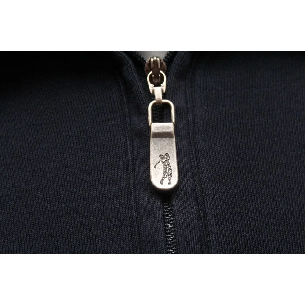 Booby Jones Coca-Cola Tour Championship Zip Neck Polo‎ Sweater Navy Pima Mens XL